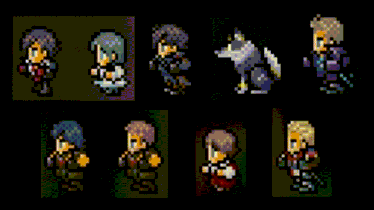 【FF16】主人公と体験版のパーティメンバーのドットアニメーションを集めてみた【FINAL FANTASY XVI】